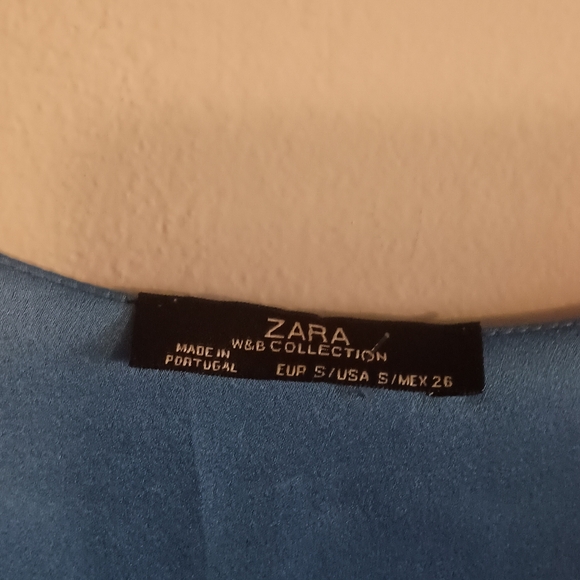 Zara Blue Tropical Print Tank Women's SiE Small 🩴 - Picture 4 of 7